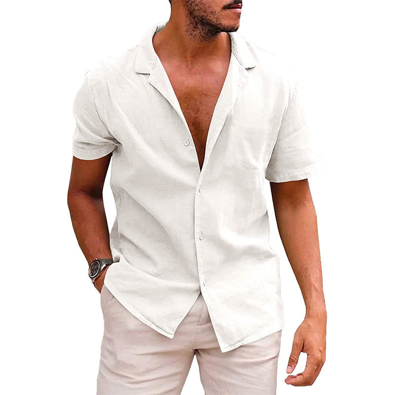 Chemise Homme Été - Manches Courtes Plage