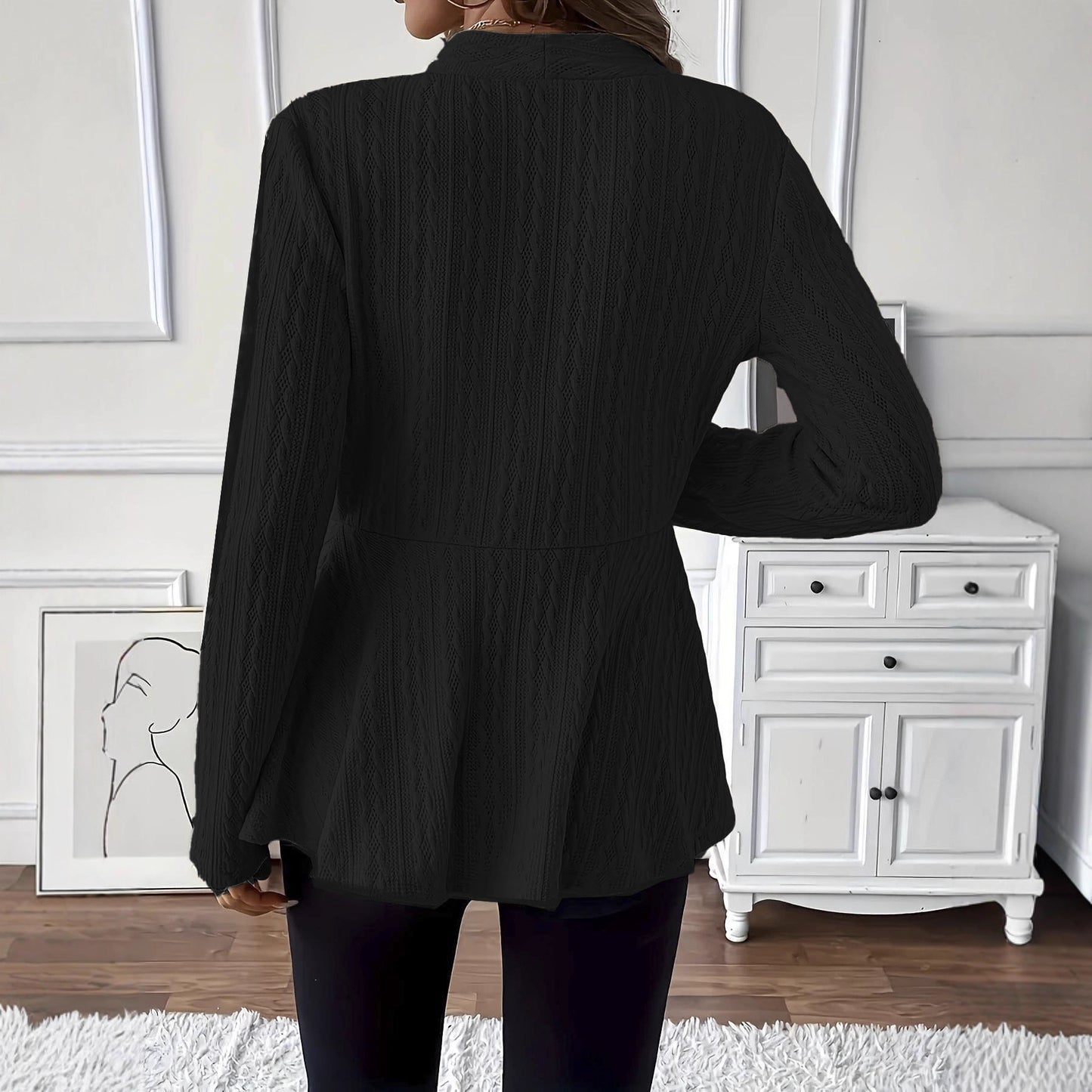 Cardigan Tricoté Un Bouton - Classique