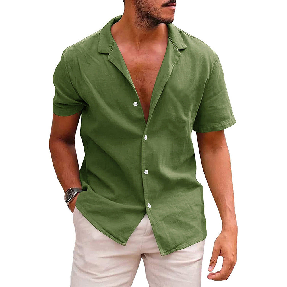 Chemise Homme Été - Manches Courtes Plage