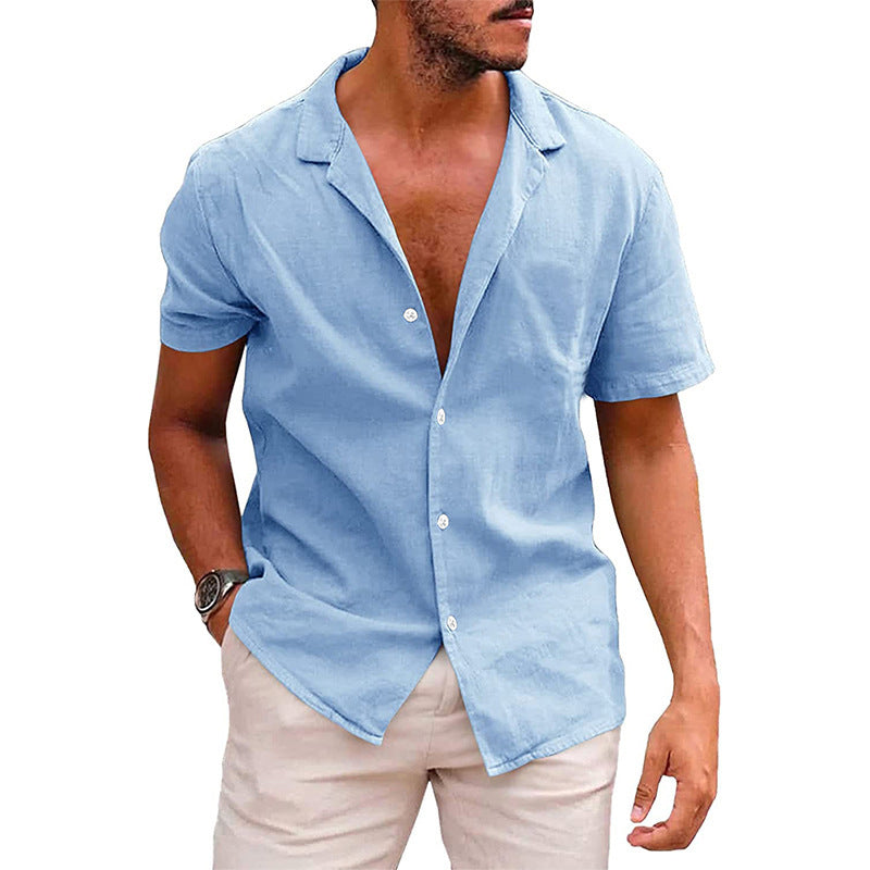 Chemise Homme Été - Manches Courtes Plage