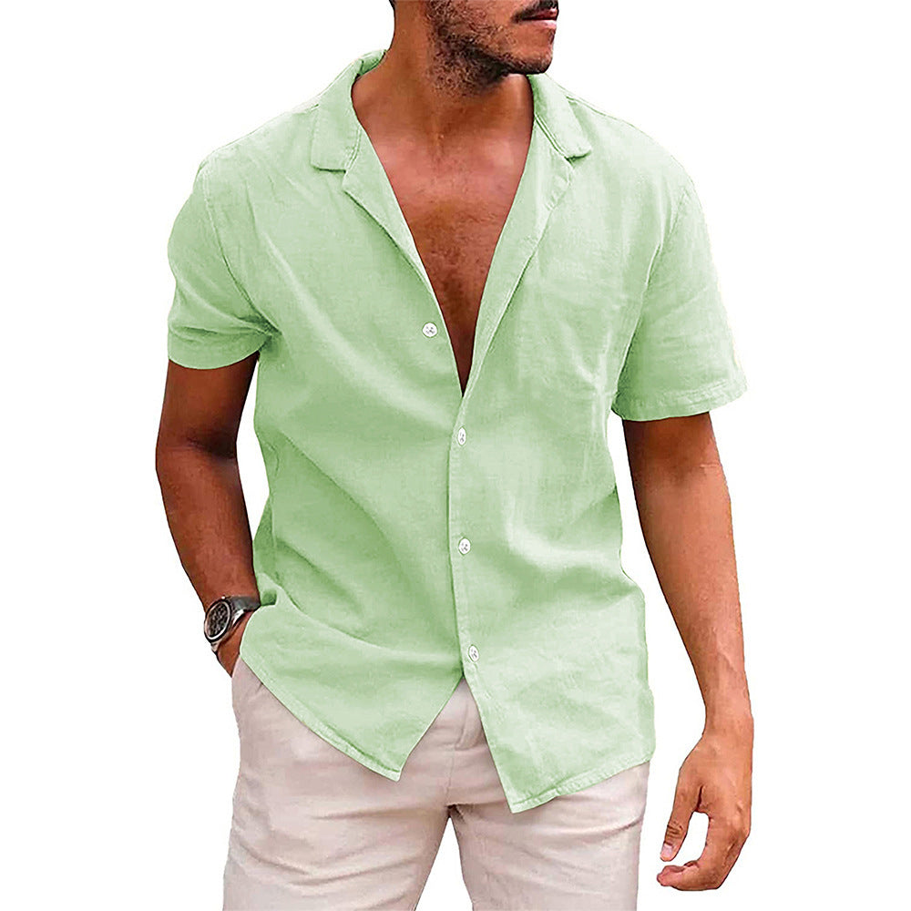 Chemise Homme Été - Manches Courtes Plage