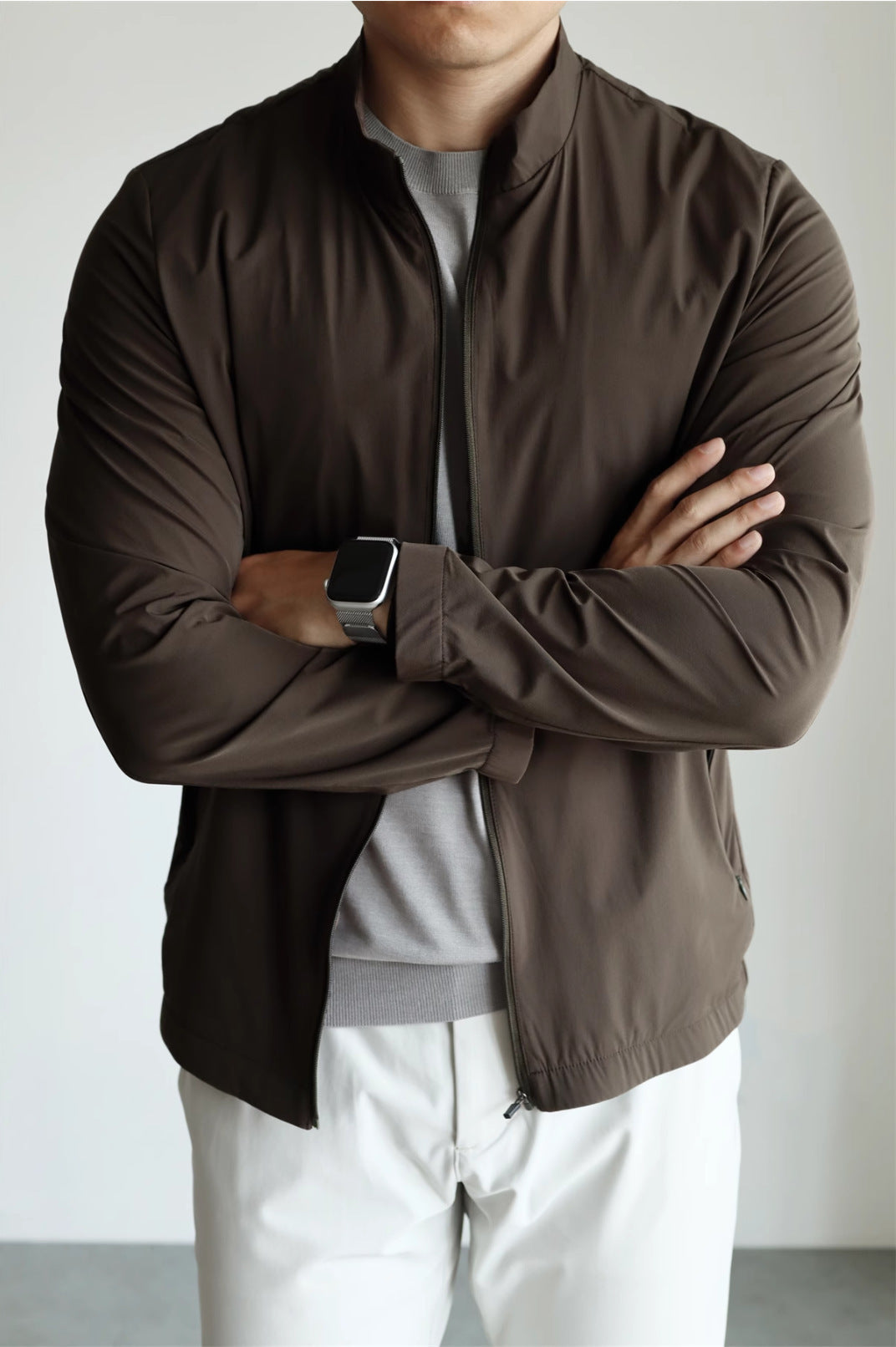Veste Technique Légère Col Montant - Homme