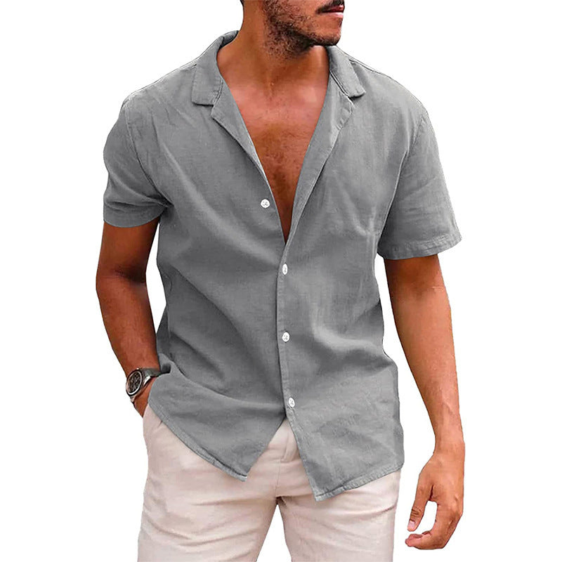 Chemise Homme Été - Manches Courtes Plage