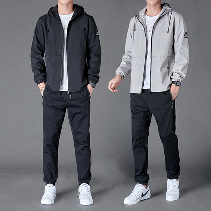 Ensemble Veste Capuche Loose Pantalon Casual - Homme