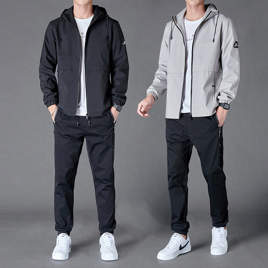 Ensemble Veste Capuche Loose Pantalon Casual - Homme