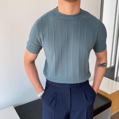 T-shirt Tricoté Été - Col Rond Léger