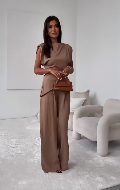 Ensemble Tailleur Sans Manches - Top Fendu