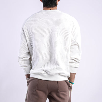 Pull Jacquard Col Rond Mi-Saison - Homme