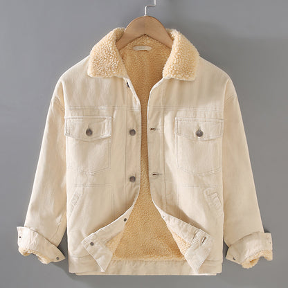 Veste Velours Côtelé Workwear Rétro Américain - Homme