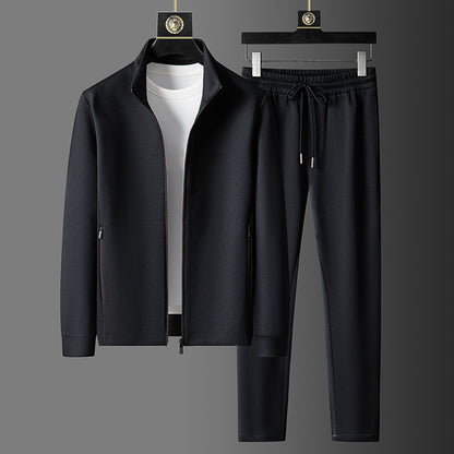 Ensemble Sport Casual Col Montant Zip - Homme