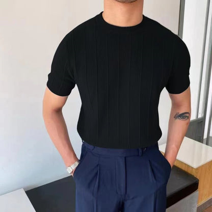 T-shirt Tricoté Été - Col Rond Léger