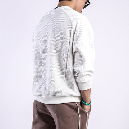 Pull Jacquard Col Rond Mi-Saison - Homme