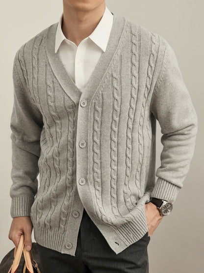 Gilet Maille Couleur Unie Hiver - Homme
