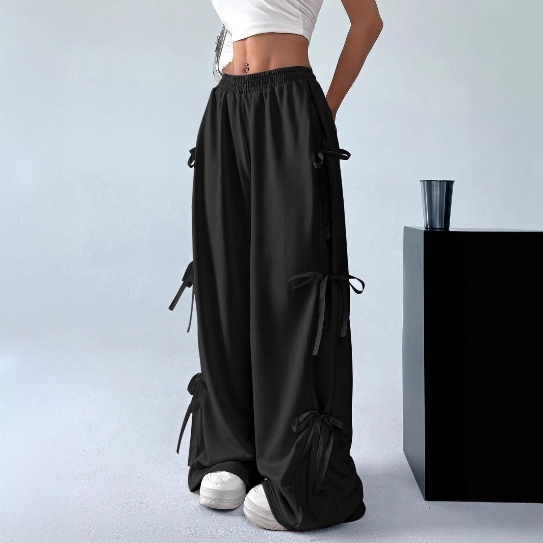 Pantalon Casual à Nœud - Confort Élastique