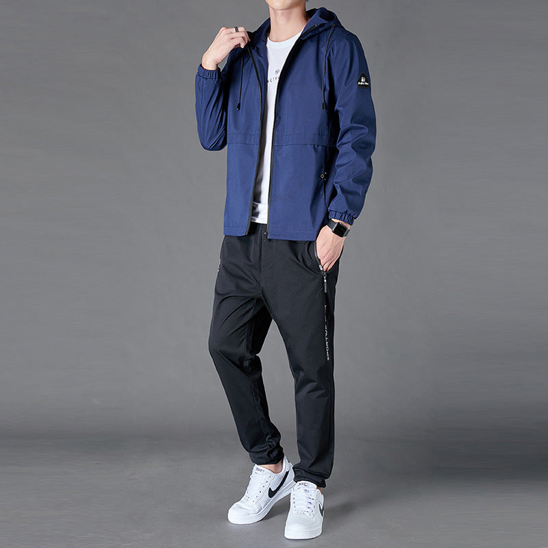 Ensemble Veste Capuche Loose Pantalon Casual - Homme