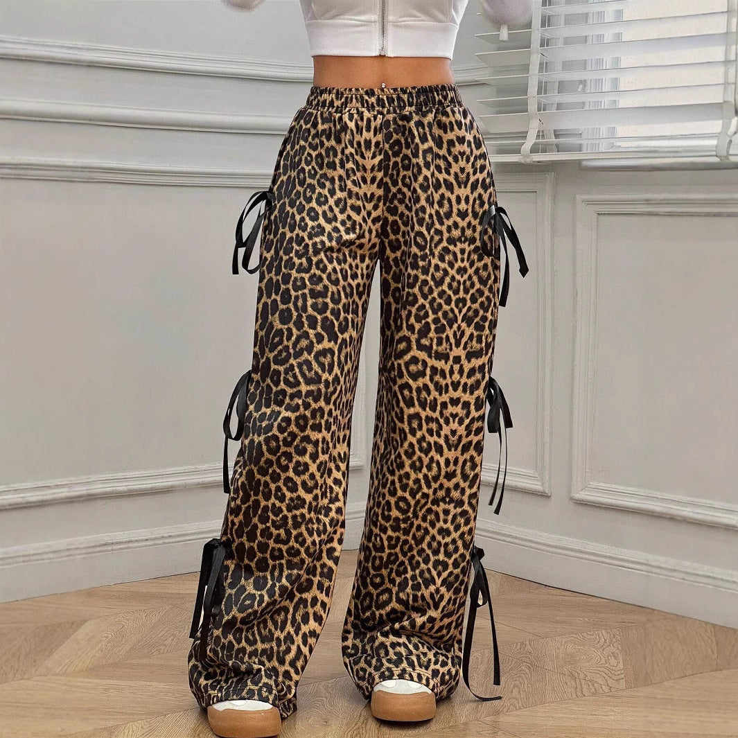 Pantalon Casual à Nœud - Confort Élastique
