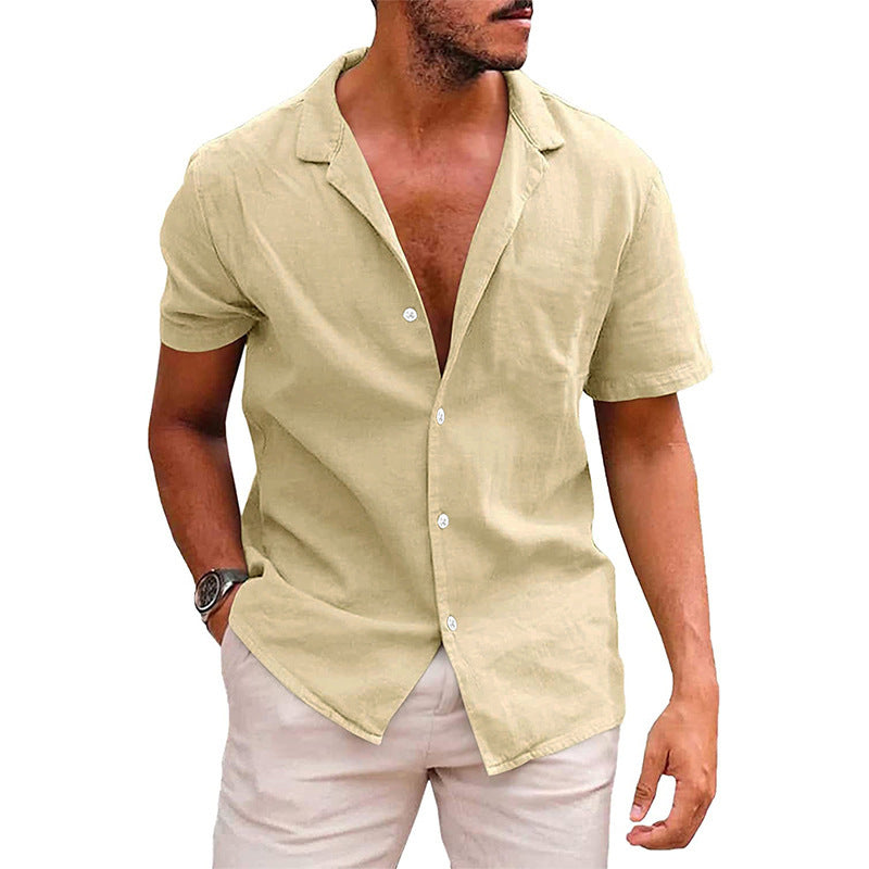 Chemise Homme Été - Manches Courtes Plage