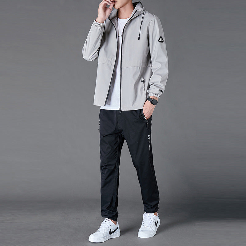 Ensemble Veste Capuche Loose Pantalon Casual - Homme
