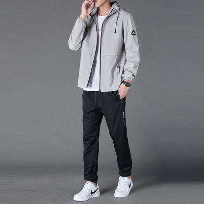 Ensemble Veste Capuche Loose Pantalon Casual - Homme