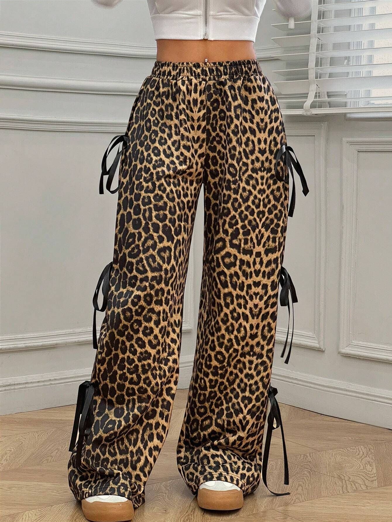Pantalon Casual à Nœud - Confort Élastique
