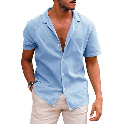 Chemise Homme Été - Manches Courtes Plage