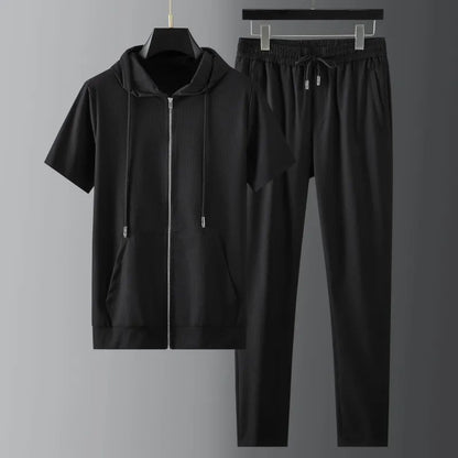 Ensemble Léger Fashion Manches Courtes Pantalon - Homme
