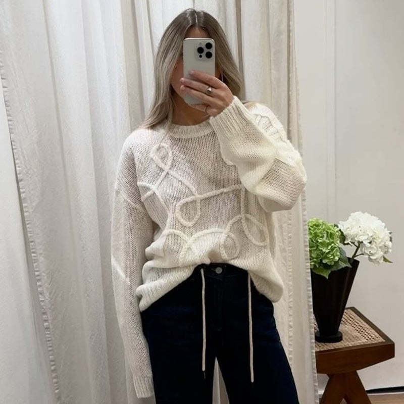 Pull Col Rond - Manches Longues Basique