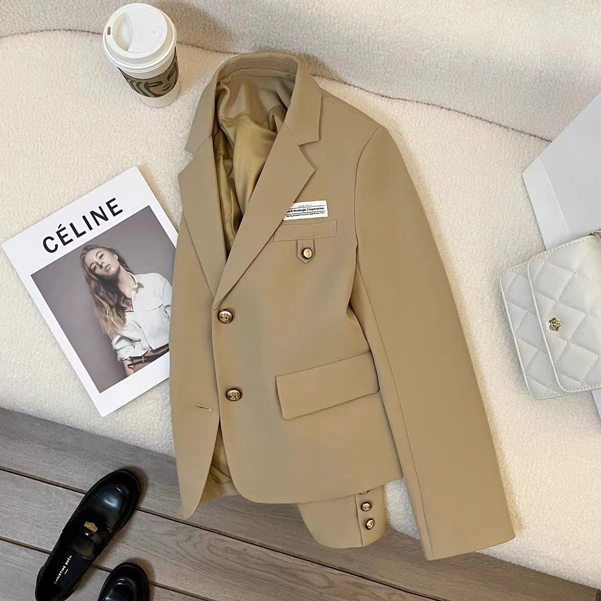 Veste Courte Noire College - Femme
