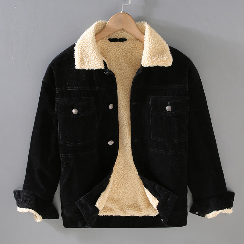 Veste Velours Côtelé Workwear Rétro Américain - Homme