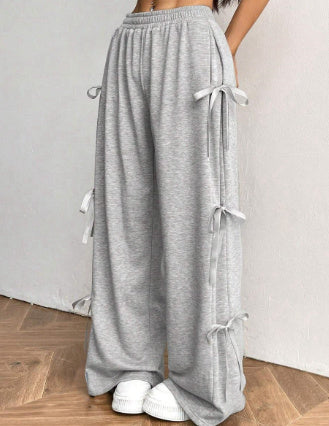 Pantalon Casual à Nœud - Confort Élastique
