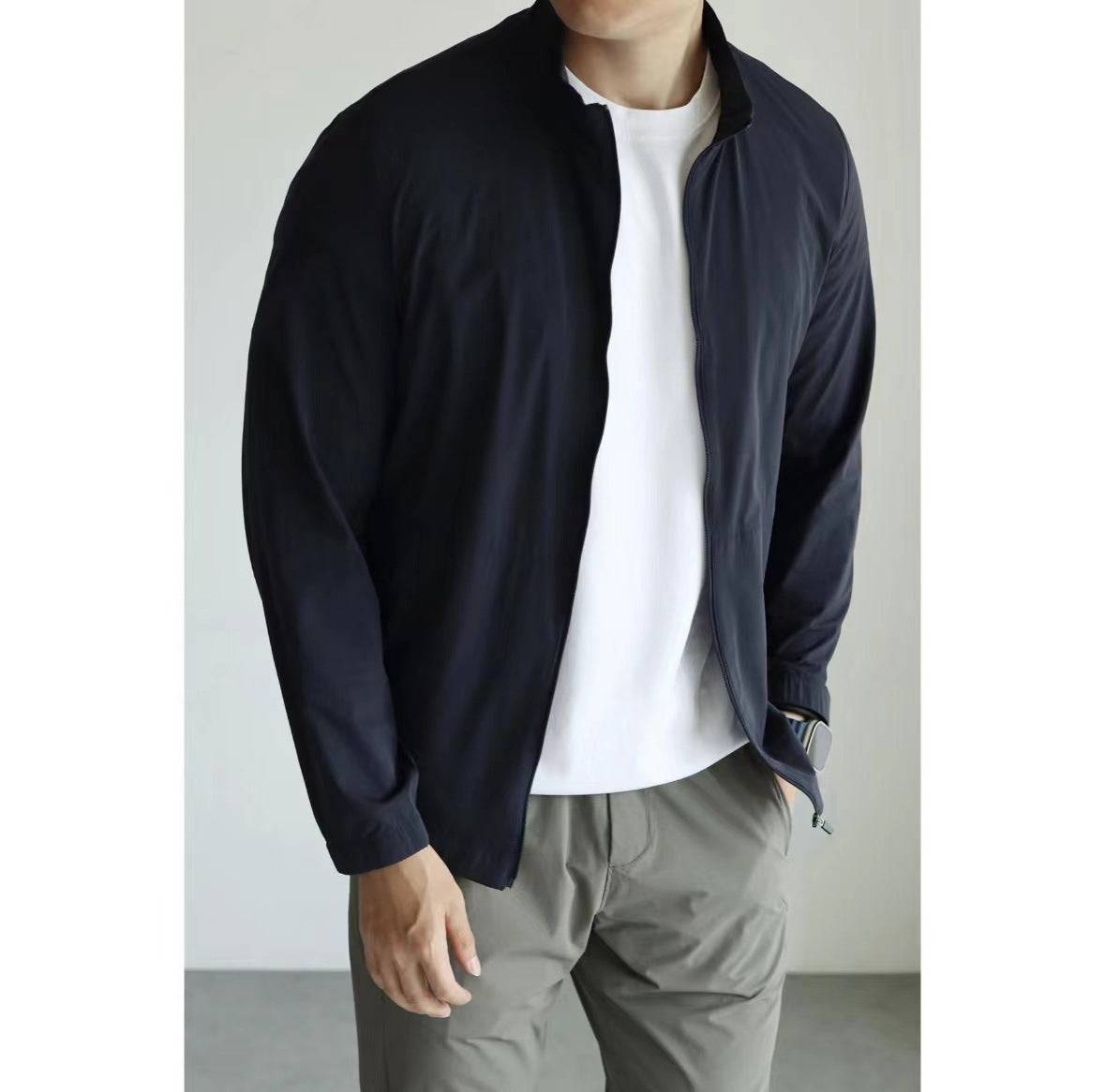 Veste Technique Légère Col Montant - Homme