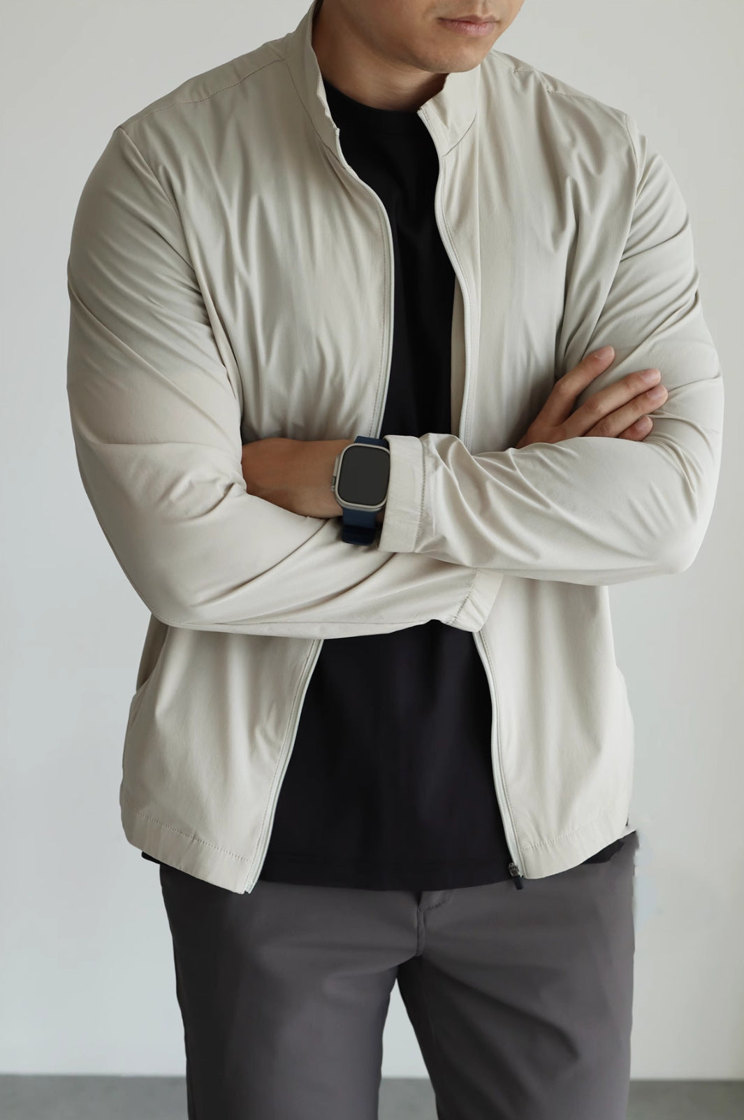 Veste Technique Légère Col Montant - Homme