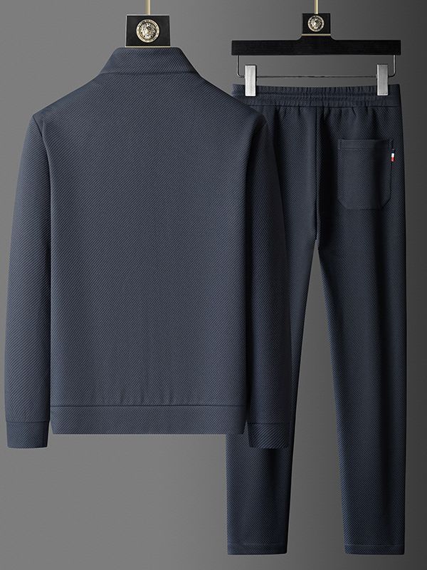 Ensemble Sport Casual Col Montant Zip - Homme
