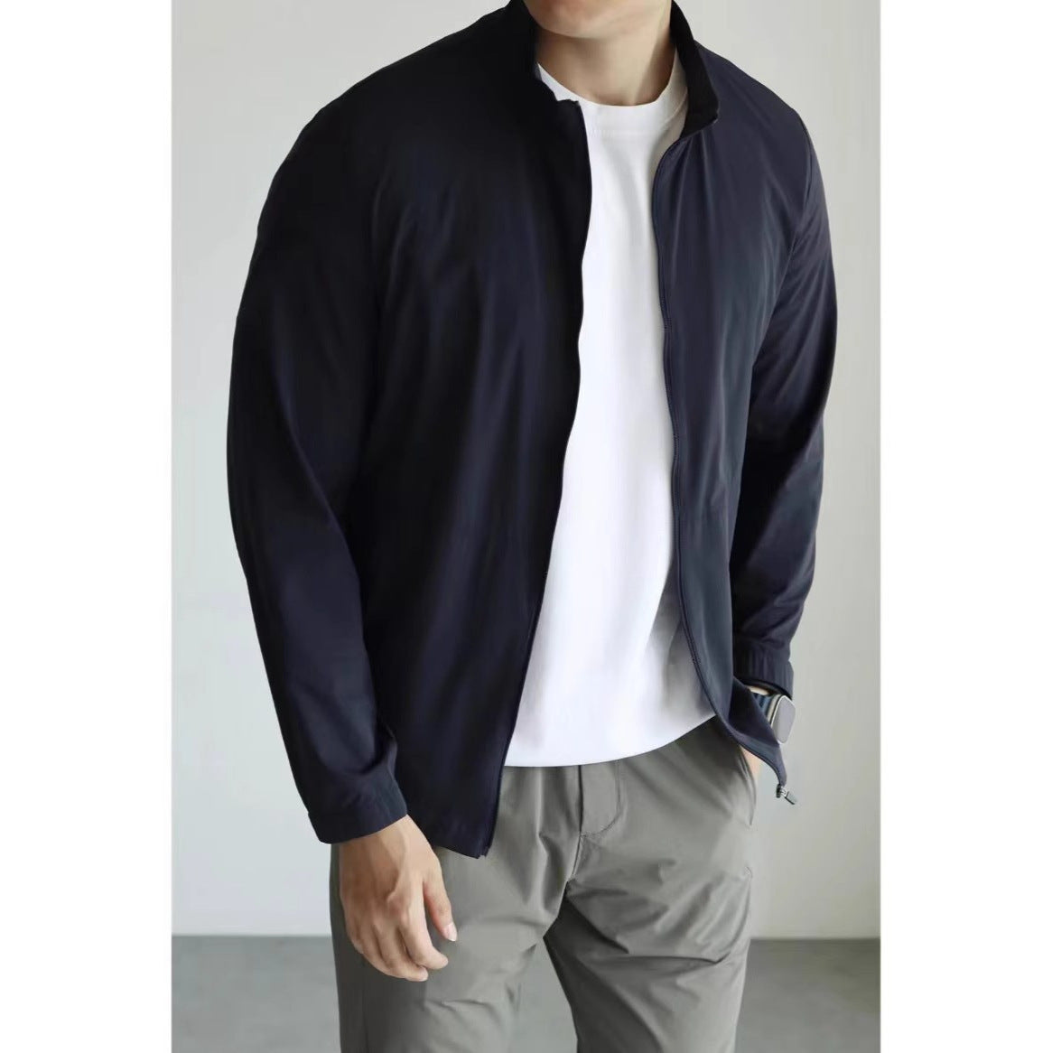 Veste Technique Légère Col Montant - Homme