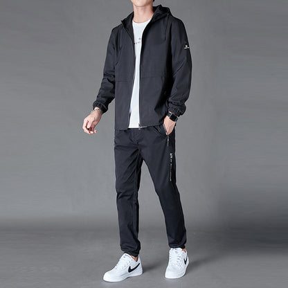 Ensemble Veste Capuche Loose Pantalon Casual - Homme