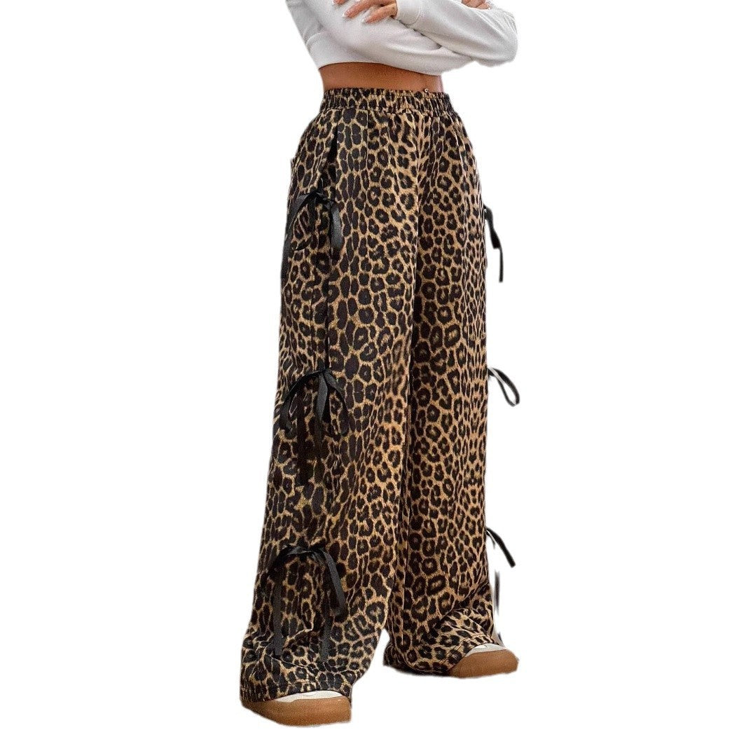 Pantalon Casual à Nœud - Confort Élastique