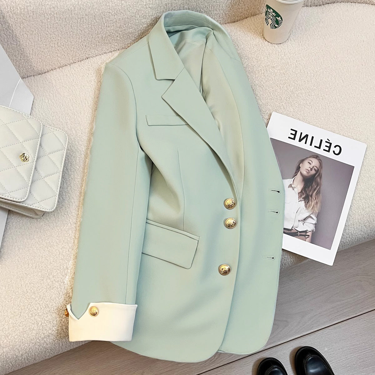 Manteau Style Coréen - Élégant Femme Professionnel